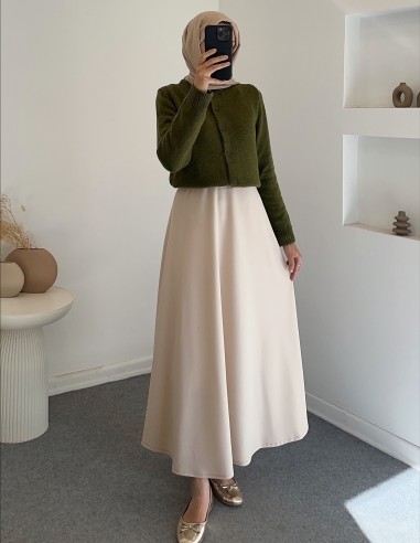 DZ6244 Triko hırka -Yeşil