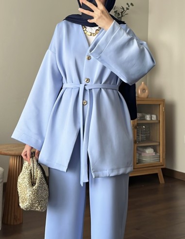 510 Etruc Scuba pantolon takım- Mavi