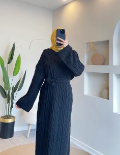 HK25134 saç örgü motifli... 2