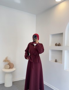 2916 scuba takım-Bordo 2