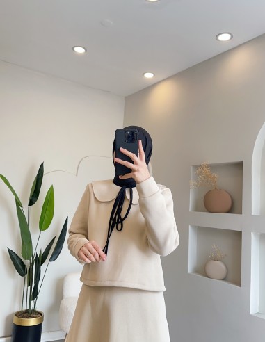 9164 bebe yaka etekli takım - taş