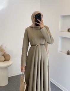 502 scuba elbise - yeşil 2