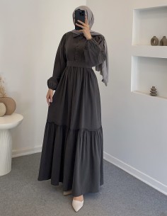 7843 Sena elbise -antrasit