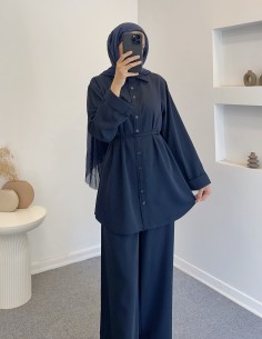 7768 pantolon takım - lacivert 2