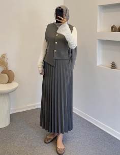 2826 pileli asimetrik etek...