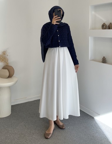 3060 etek üstü hırka - lacivert