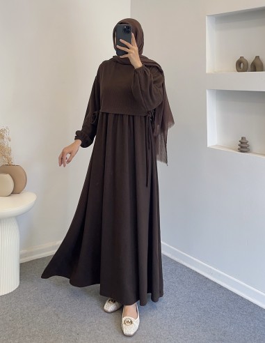 197 yanları bağlamalı triko elbise...