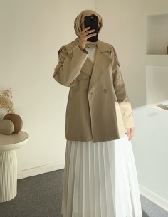 1997 kısa trençkot - haki