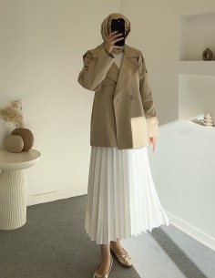 1997 kısa trençkot - haki 2