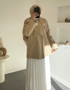 1997 kısa trençkot - Camel