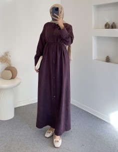 209 gömlek elbise - mürdüm