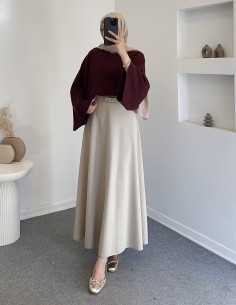 8666 yarasa kol kazak - bordo 2
