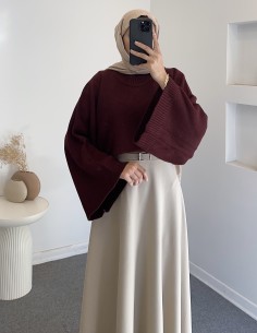 8666 yarasa kol kazak - bordo