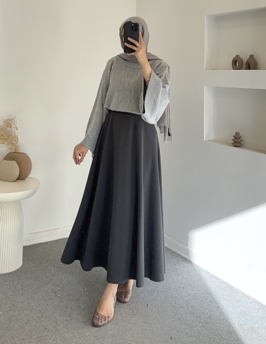 8666 yarasa kol kazak - Gri