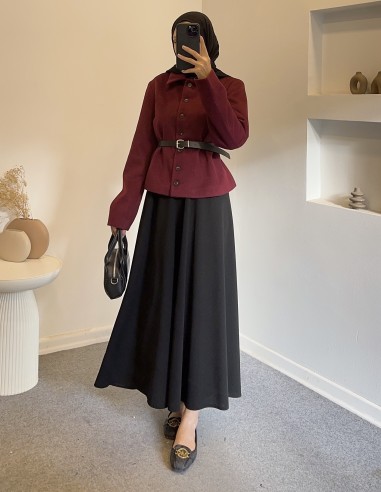 140385 jacket ceket - bordo