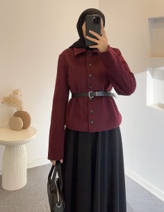 140385 jacket ceket - bordo