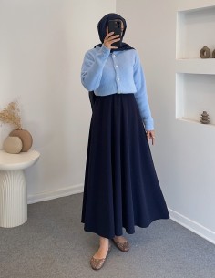 8532 tüylü hırka - mavi 2