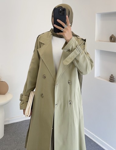2209 trençkot -Yeşil