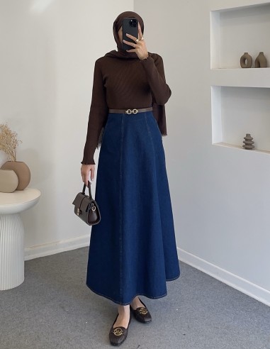 2877 kot etek - lacivert