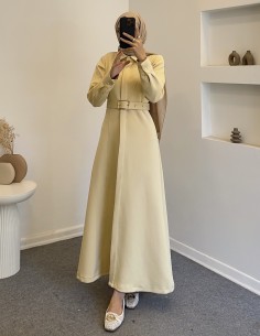 1062 scuba elbise -sarı