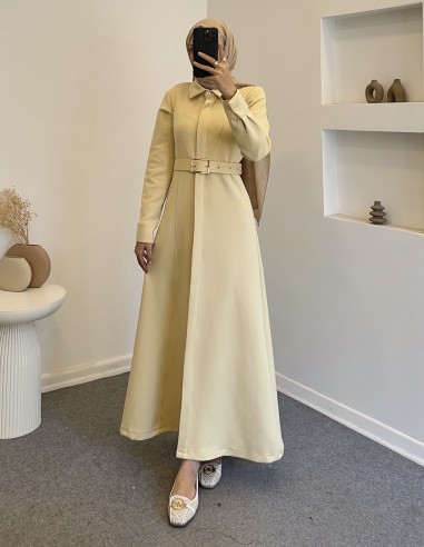 1062 scuba elbise -sarı