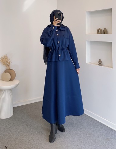 2817 çıtçıtlı scuba takım - Lacivert