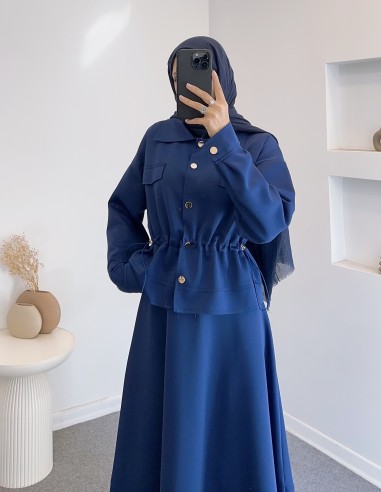 2817 çıtçıtlı scuba takım - Lacivert