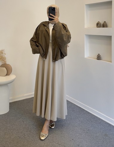 N26-2214 bombe ceket - haki