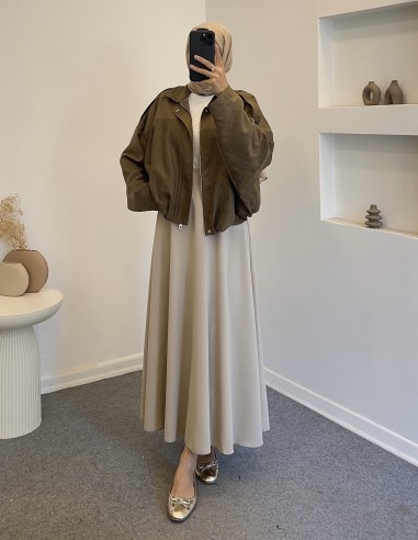 N26-2214 bombe ceket - haki