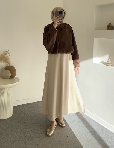 N26-2214 bombe ceket -  Kahverengi