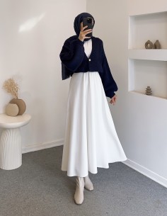 8874 düğmeli hırka - Lacivert 2