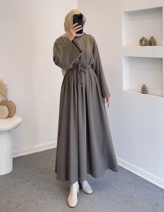 6114 bel bağlamalı elbise...