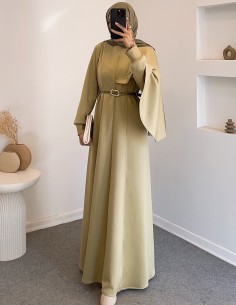 6925 omuzdan şallı elbise...