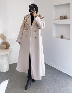 1940 tam boy kaşe kaban - taş