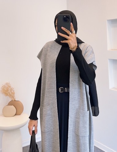 2192 triko hırka - gri