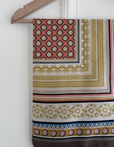 025 desenli fular - yeşil