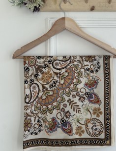 025 desenli fular - camel