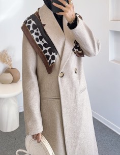 2902 kaşe kaban - bej 2