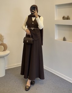 2807 gold düğmeli yelek...