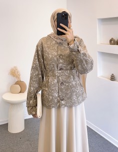 51188 kısa kaban - bej