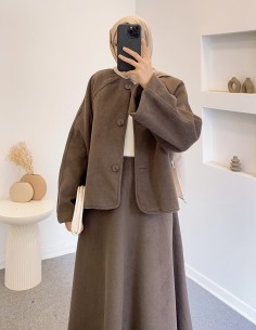 26080 kaşe takım - kahverengi 2