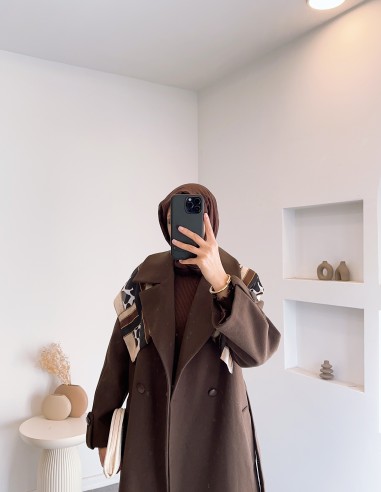5508 kaşe kaban - Kahverengi 5508 kaşe kaban - Kahverengi