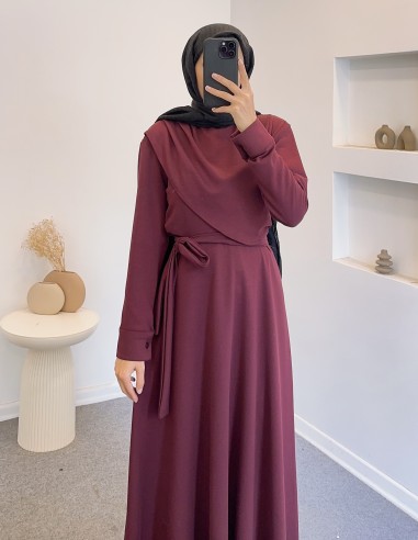 2118 oysho elbise - bordo