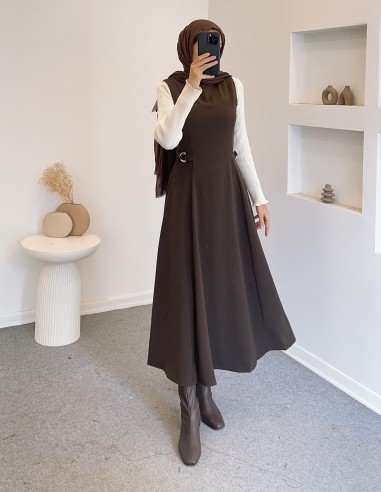 2313 bel detay jile -Kahverengi