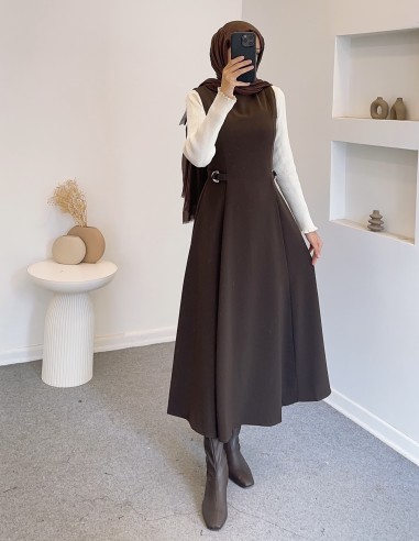 2313 bel detay jile -Kahverengi