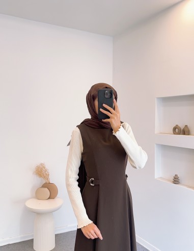 2313 bel detay jile -Kahverengi