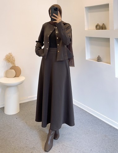 5249 scuba takım - kahverengi