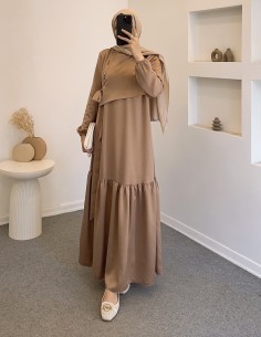 6118 kuş göz saten elbise -... 2