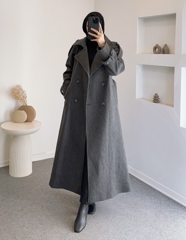 1968 uzun kaşe kaban - antrasit