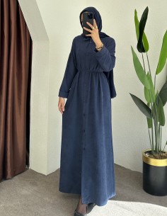 209 gömlek elbise - lacivert